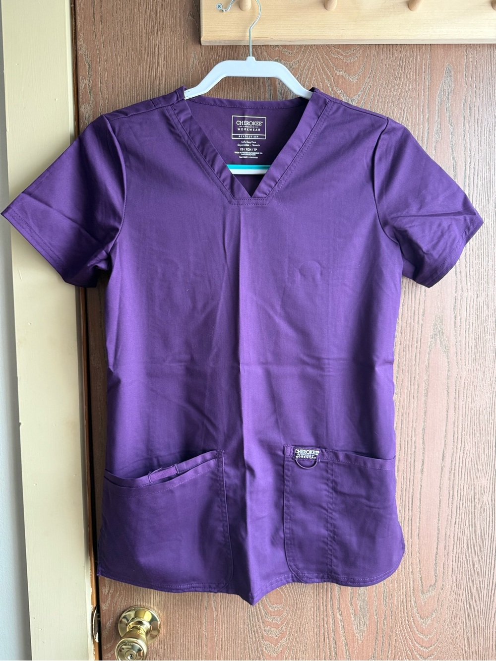 Cherokee Purple V-Neck Women's Scrub Top